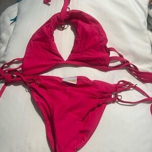 Vibrant Fuchsia Bikini Set